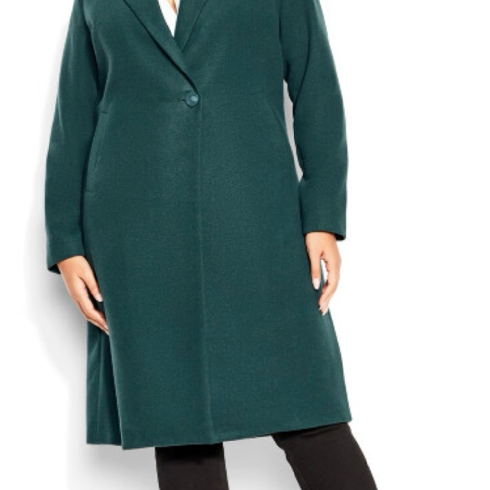 Effortless Chic Coat - Emerald